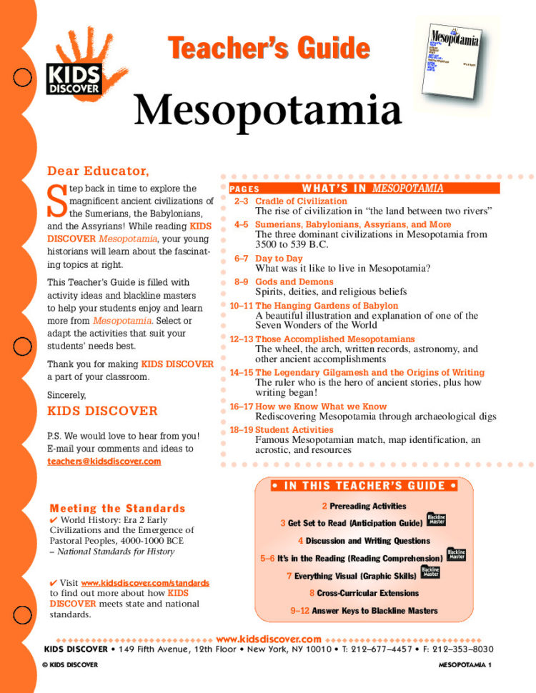 Mesopotamia  Kids Discover