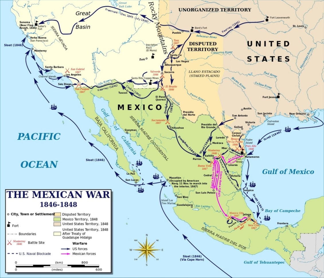 Mexican American R History Mexican American R Map Battle