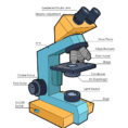 Microscope Diagram Labeled Unlabeled And Blank  Parts Of A