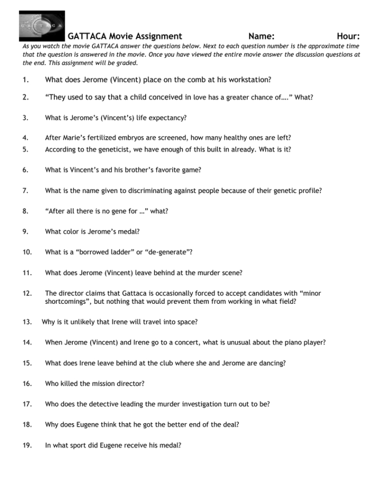 Microsoft Word  My Gattaca Qsdoc