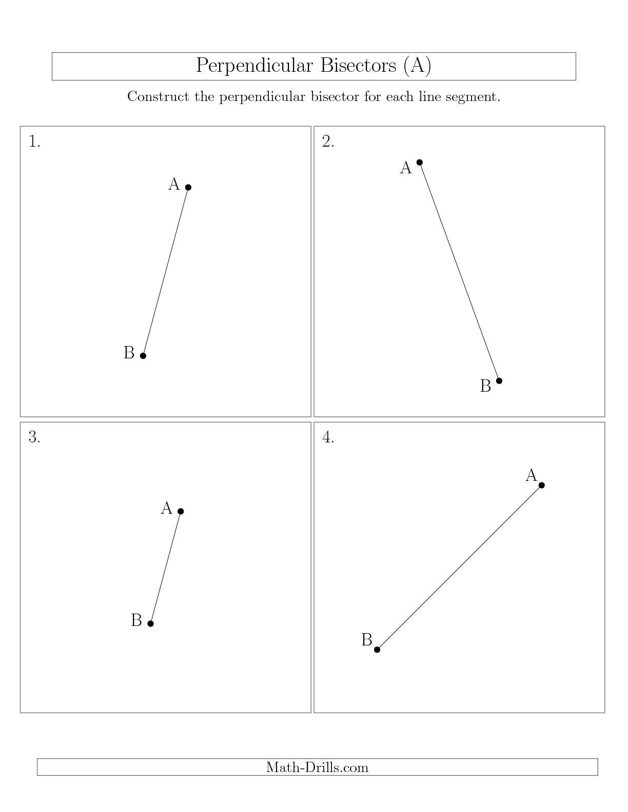 Midpoints And Segment Bisectors Worksheet Answers