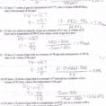 Mixed Gas Laws Worksheet Answers