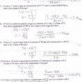 Mixed Gas Laws Worksheet Answers