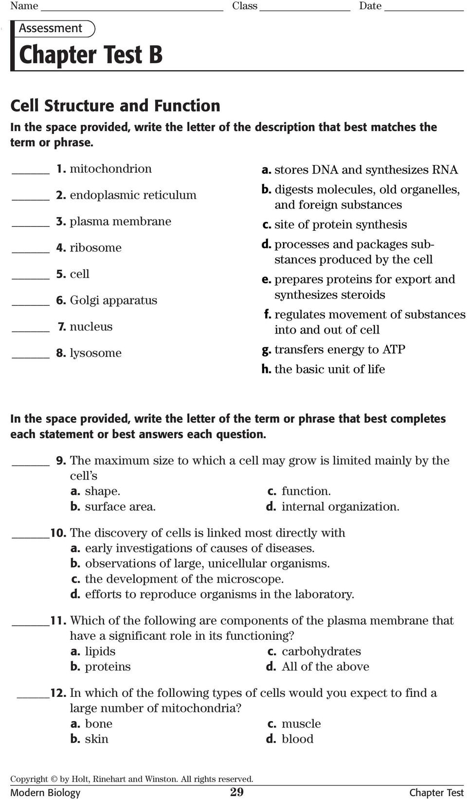 Chapter 9 Energy In A Cell Worksheet Answer Key Db excel