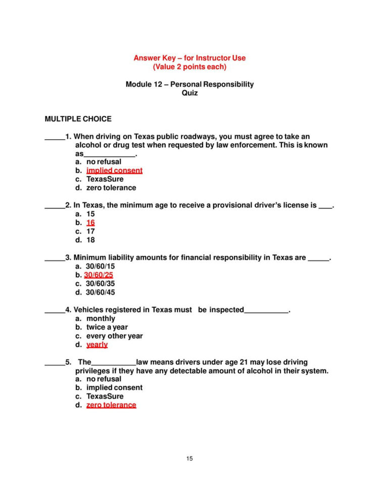 Module 12 – Personal Responsibility  Ppt Download