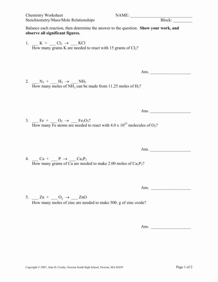 Mole Mass Problems Worksheet Worksheet Mole Mass Problems 2018