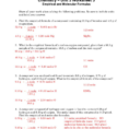 Moles Molecules And Grams Worksheet Answers