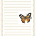 Monarch Butterfly Printable Stationery Sheet Digital Download Instant  Download Lined Stationery Snail Mail Pen Pal Letter Writing Pdf
