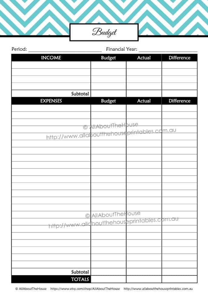 Money Management Spreadsheet Free Printable Budget Planner