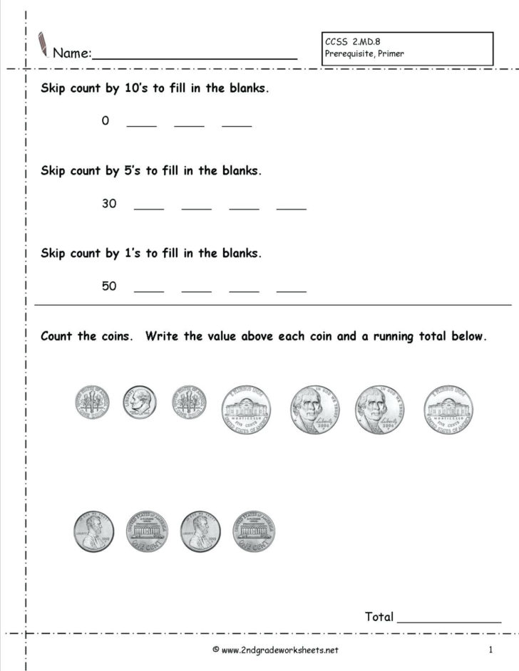Money Word Problems Worksheets