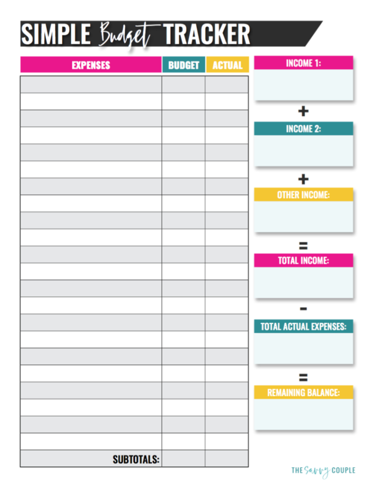 Monthly Budget Excel Spreadsheet  Uk Blank Worksheet