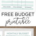Monthly Budget Planner  Free Printable Budget Worksheet