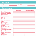 Monthly Budget Spreadsheet  Excel Business Indian