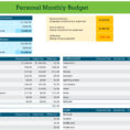 Monthly Budget Worksheet Excel  Emayti