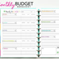 Monthly Budget Worksheet  Printable Planner Inserts  Pdf Download   Budget Finance  Expense Income Saving Money
