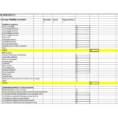 Monthly Expense Spreadsheet  Business