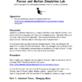 Motion And Forces Lab