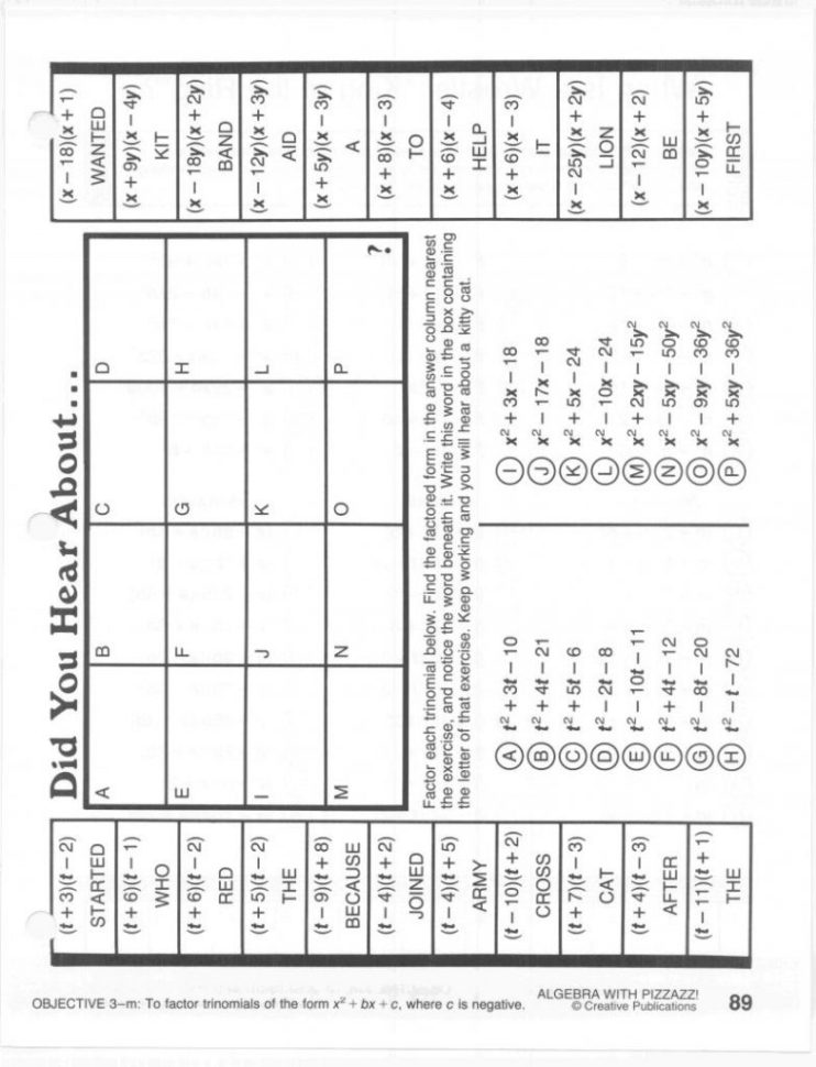 Moving Words Math Worksheet Worksheets Answers E66 Page 101