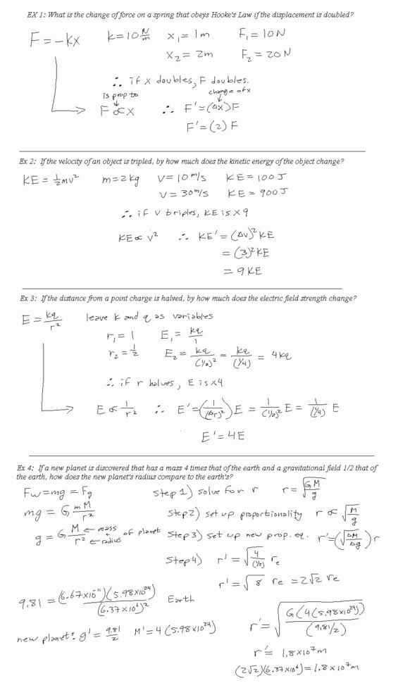 Mr Murray's Physics Homework