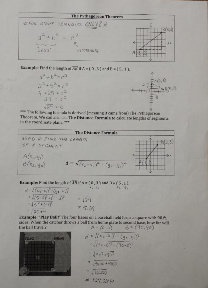 Midpoint And Distance Formula Worksheet Pdf