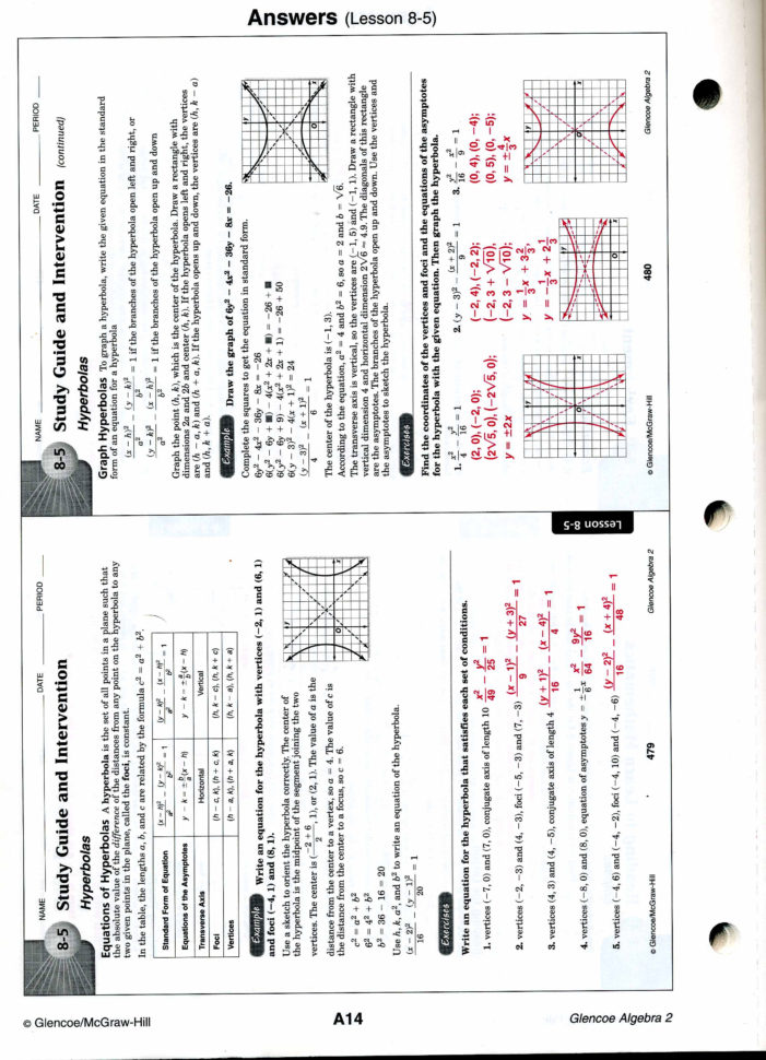 Mrscabral  Algebra 2 Worksheet Answers