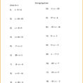 Multi Step Equations Worksheet Answers Doc With Fractions