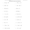 Multi Step Equations Worksheet Variables On Both Sides  Worksheet