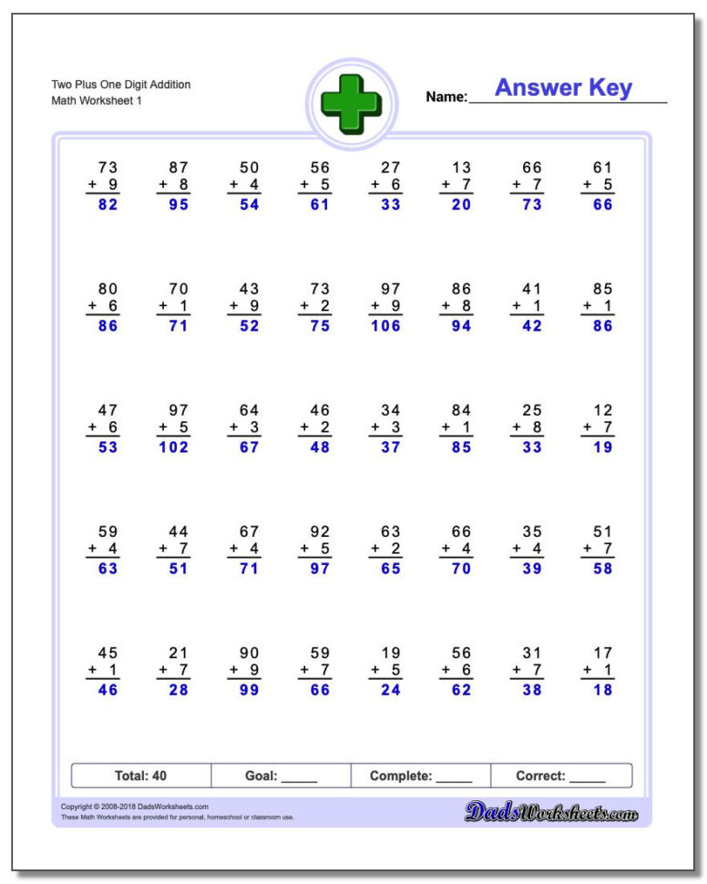 Multidigit Addition Worksheets