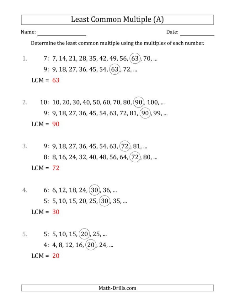 Multiples And Factors Worksheetsmath Crush Ws Intro