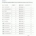 Multiplication Facts Worksheets  Understanding