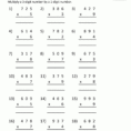 Multiplication Sheet 4Th Grade