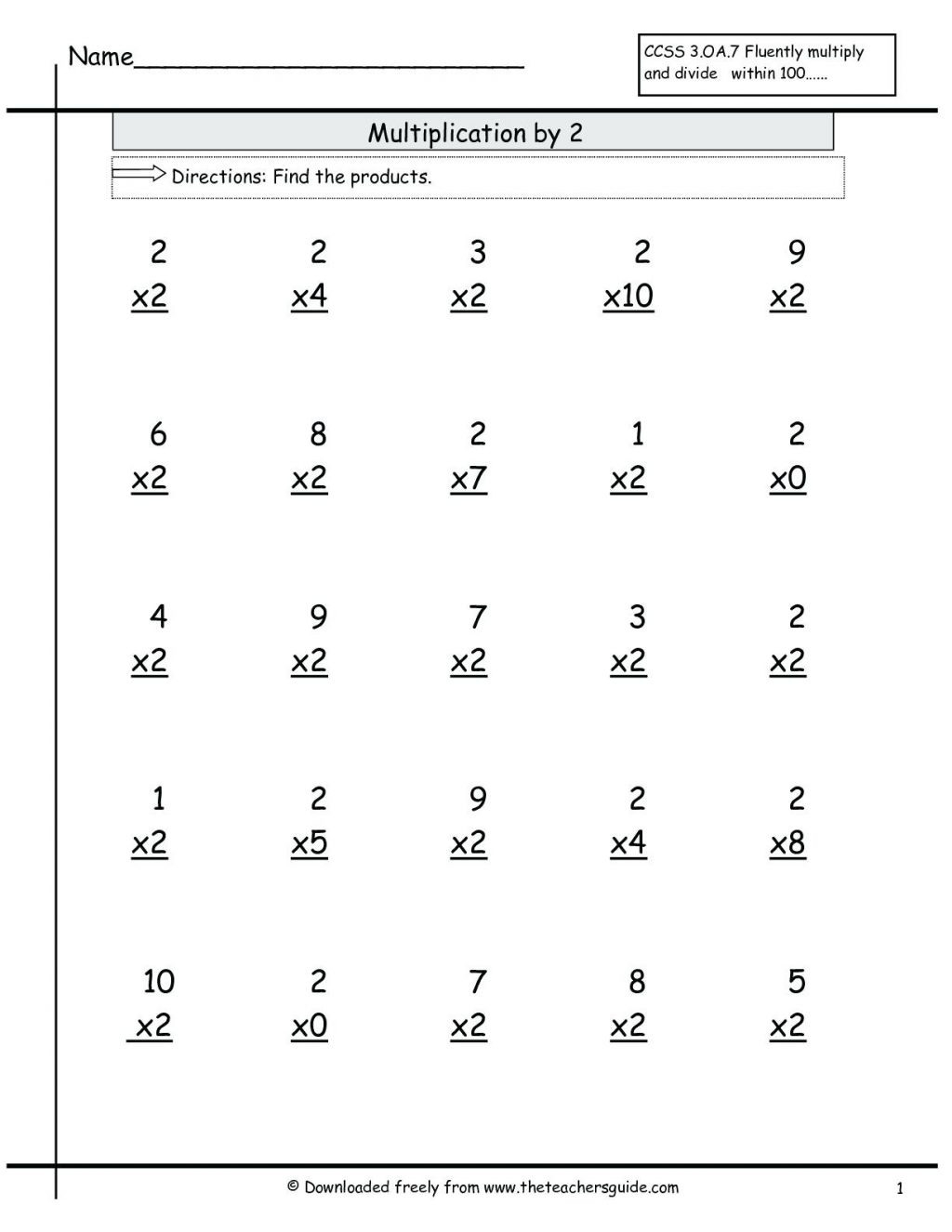 Multiplication Worksheets 1 12 — db-excel.com
