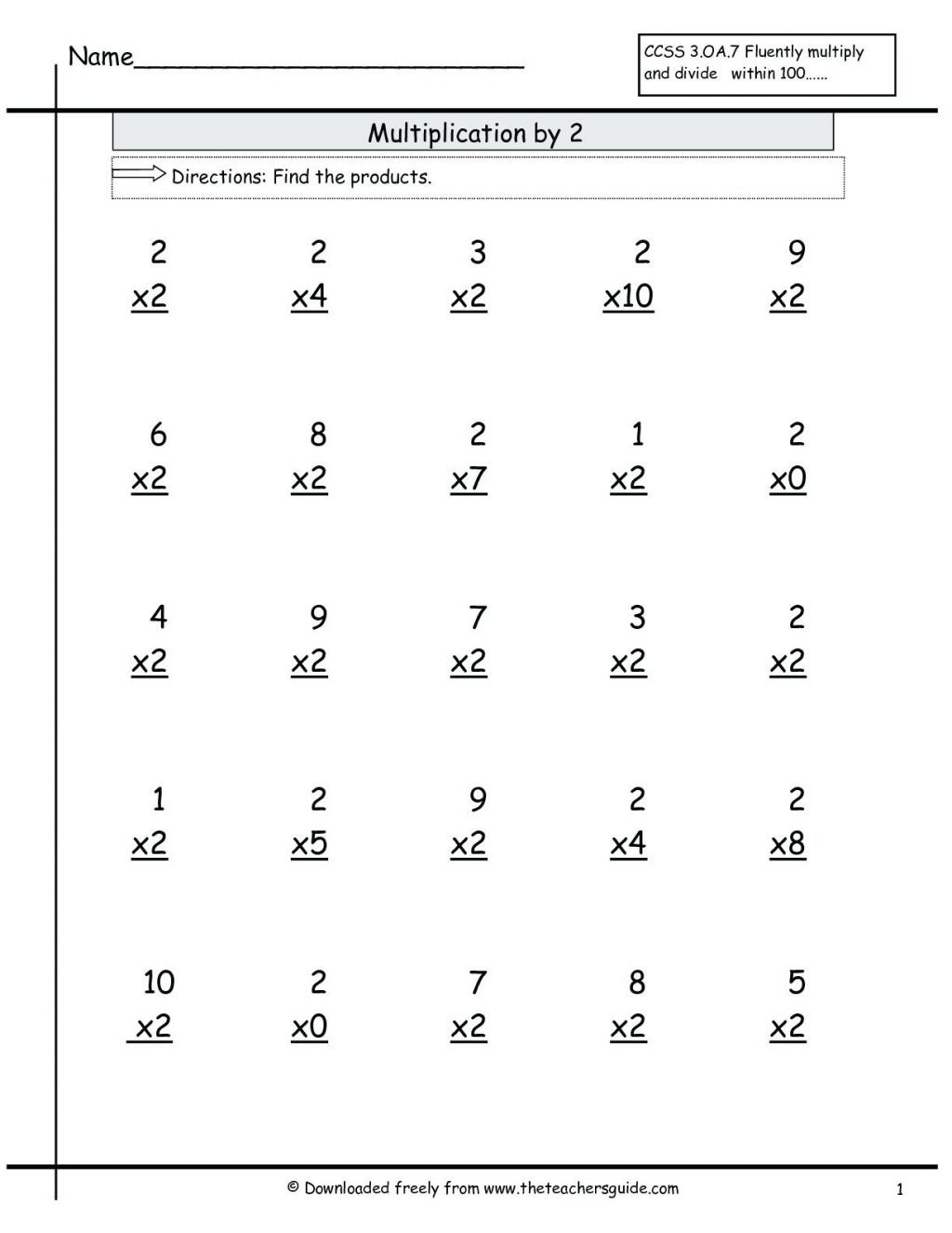 Multiplication Worksheets 1 12 Db excel