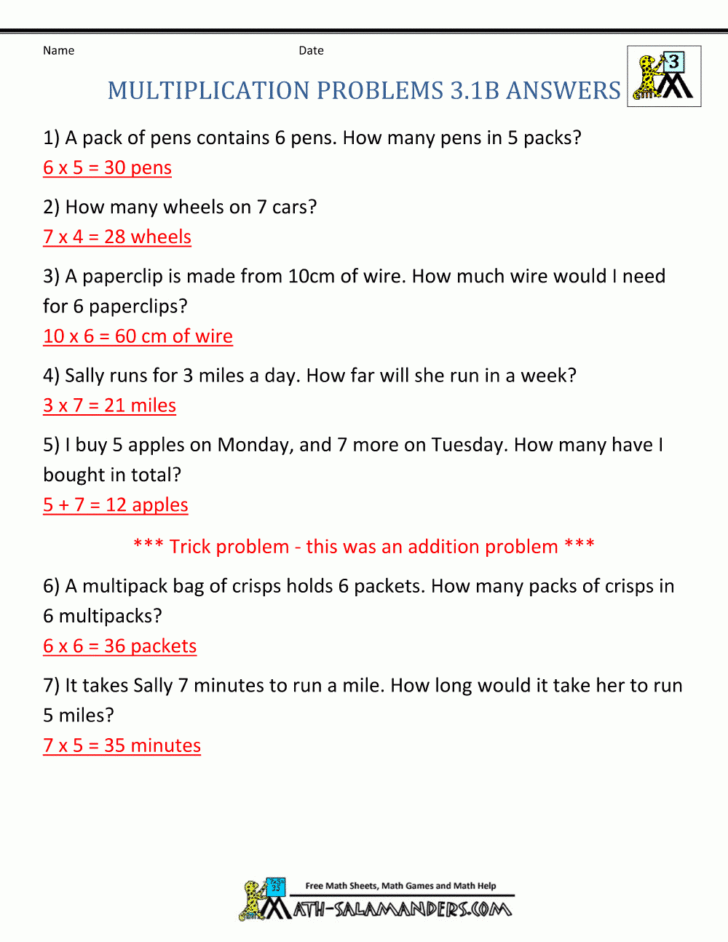 Problem Solving Worksheets