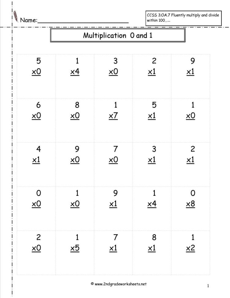 Multiplication Worksheets And Printouts