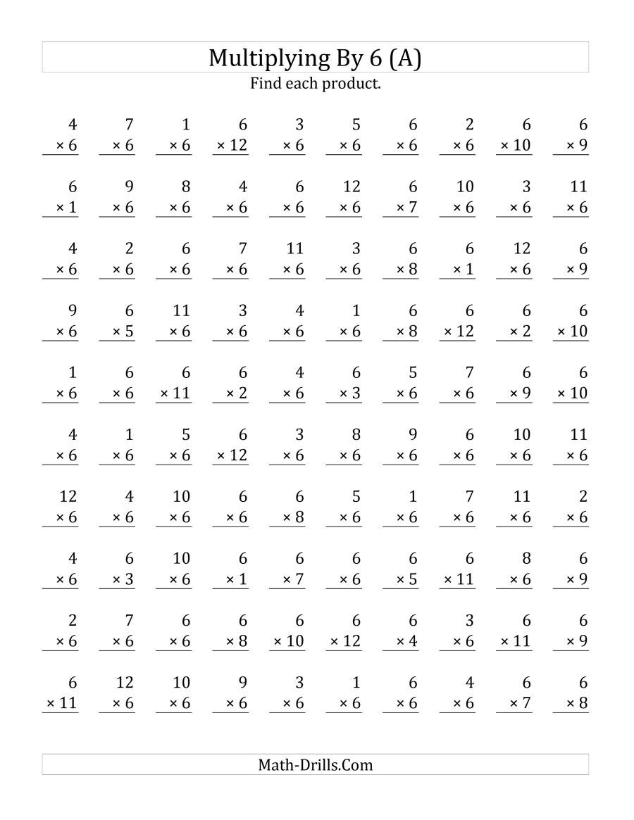 Multiplying 1 To 126 A