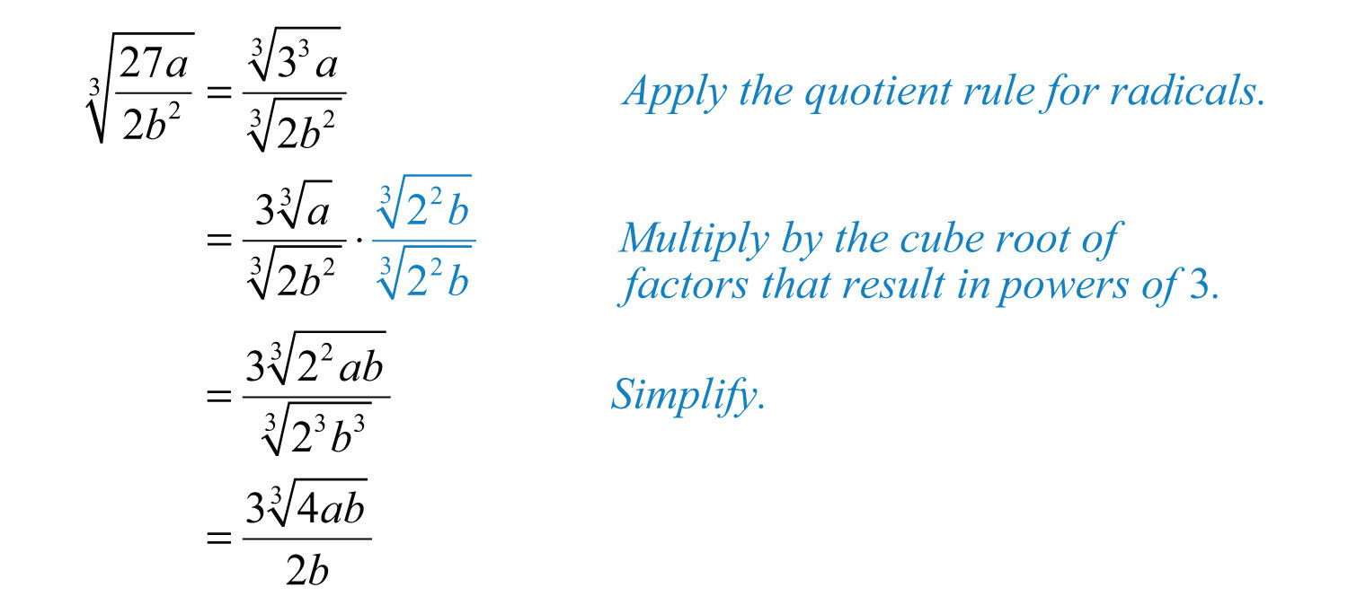 Multiplying And Dividing Radical Expressions Db excel