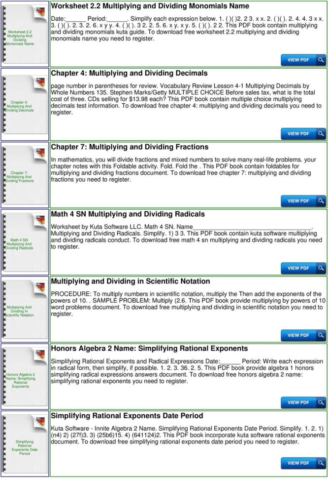 Multiplying And Dividing Radical Expressions Rationalizing