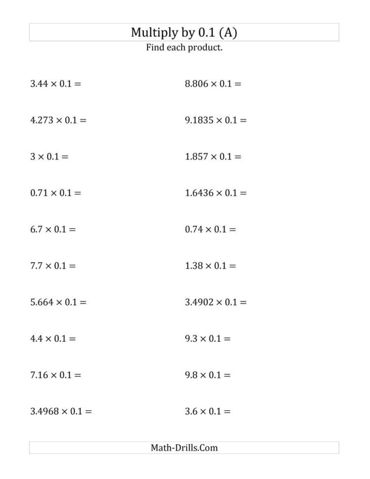 Multiplying Decimals01 A