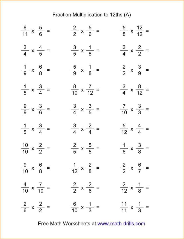 Multiplying Fractions And Mixed Numbers Worksheet db excel com