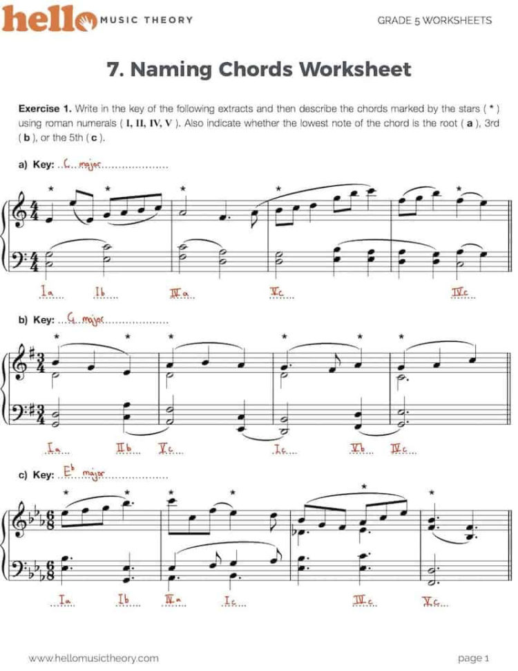 Music Theory Worksheets With 1500 Pdf Exercises  Hello