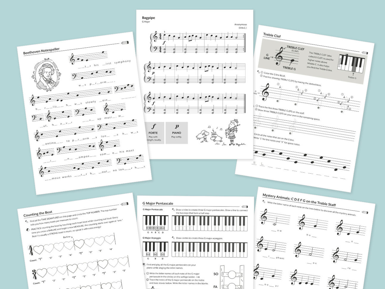 Music Worksheetsnhung Duong On Dribbble