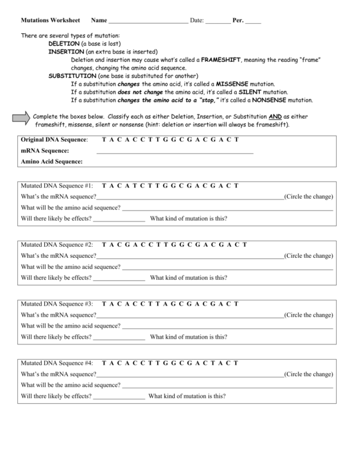Sickle Cell Anemia Worksheet — db-excel.com