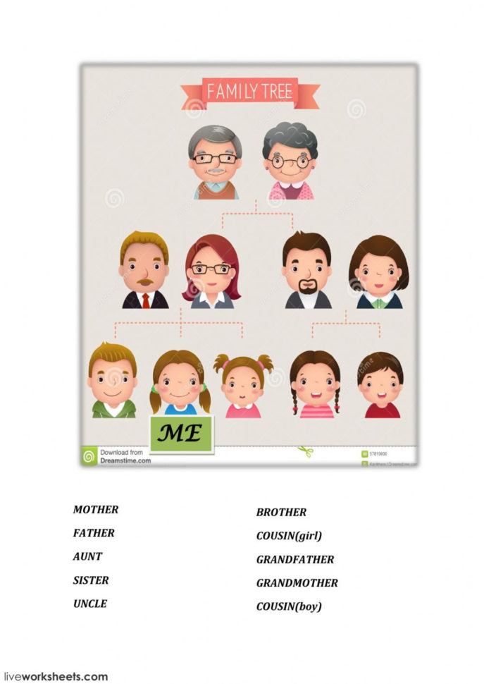 My Family Tree  Interactive Worksheet