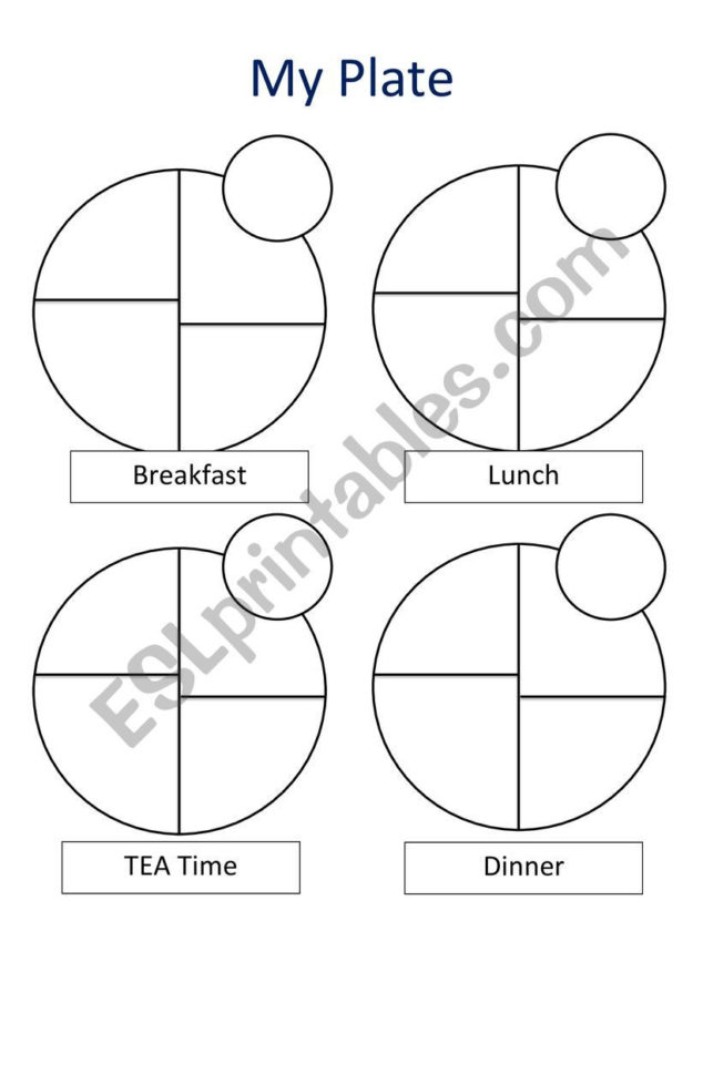 My Plate Worksheets