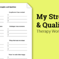 My Strengths And Qualities Worksheet  Therapist Aid