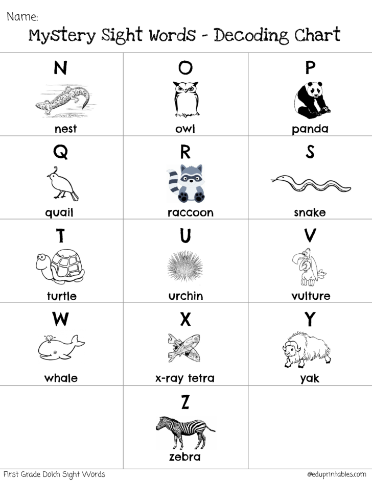 Dolch Sight Words Worksheets Dolch Sight Words Worksheets