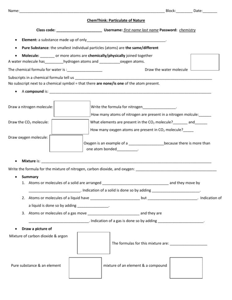 Name Block Date Chemthink Particulate