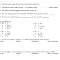 Name Period Worksheet Kinetic And Potential Energy Problems