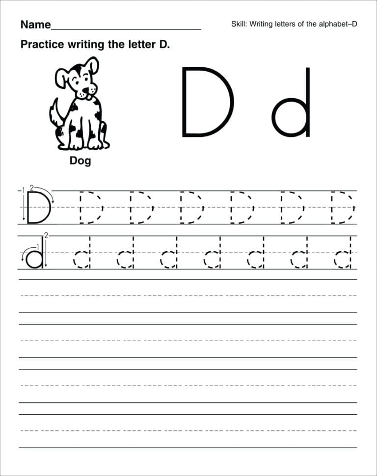 Name Tracing Sheets Free Printable Preschool Handwriting — db-excel.com